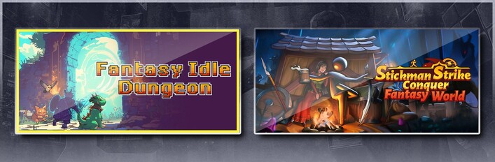 Fantasy Idle Dungeon & Stickman Strikes: Conquer Fantasy World