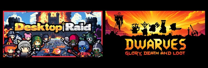 Desktop Raid & Dwarves: Glory, Death and Loot