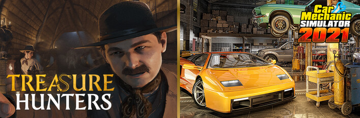 Treasure Hunters and Car Mechanic Simulator 2021