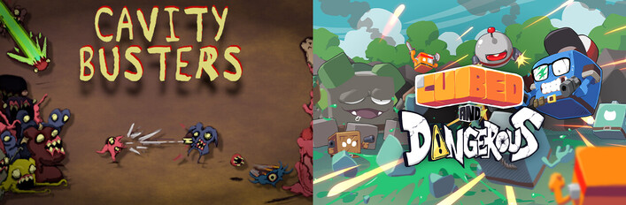 Cavity Busters x Cubed and Dangerous: Difficult Roguelikes