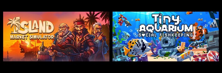 Island Market Simulator & Tiny Aquarium: Social Fishkeeping