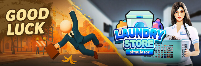 Good Luck x Laundry Store Simulator