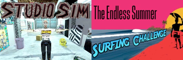 Gnar Canvas Simulators - 🎨 Studio Sim + Endless Summer Surfing Challenge 🏄‍♂️