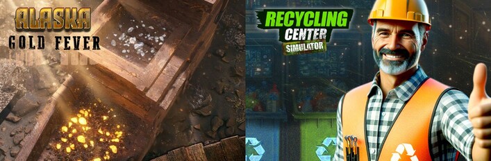 Recycling Center Simulator & Alaska Gold Fever