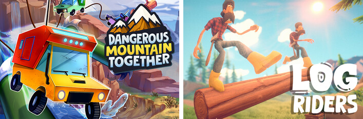 Log Riders & Dangerous Mountain Together