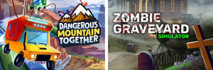 Zombie Graveyard Simulator & Dangerous Mountain Together