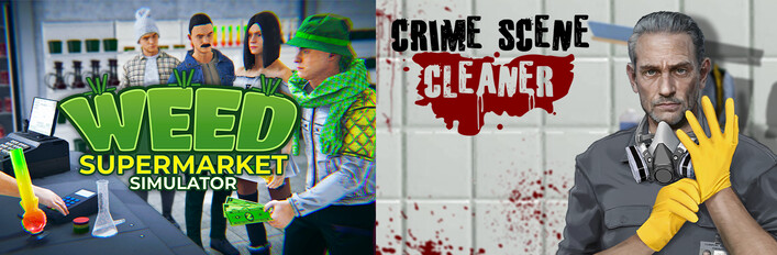 Weed Supermarket Simulator x Crime Scene Cleaner