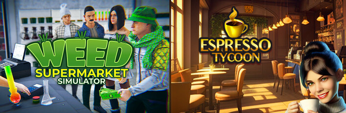 Weed Supermarket Simulator x Espresso Tycoon