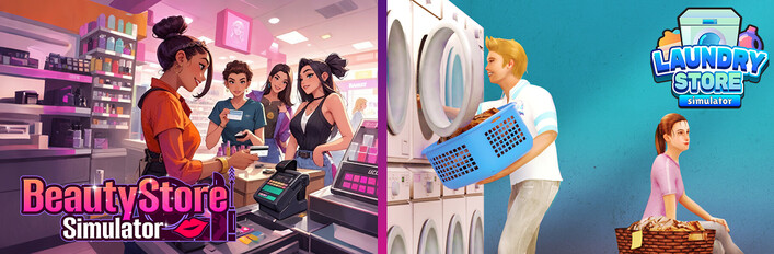 Beauty Store x Laundry Store Simulator