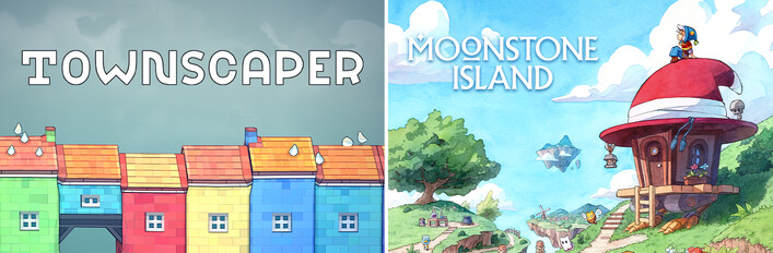 Townscaper + Moonstone Island