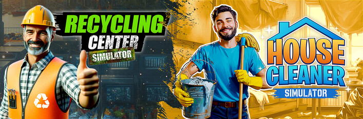 House Cleaner Simulator + Recycling Center Simulator