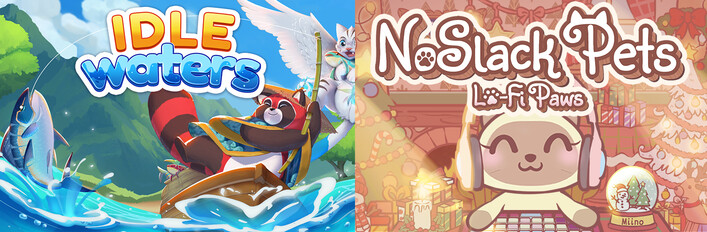 Cozy Waters Bundle: Idle Waters x NoSlack Pets: Lo-Fi Paws