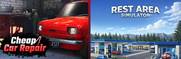 Cheap Car Repair x Rest Area Simulator