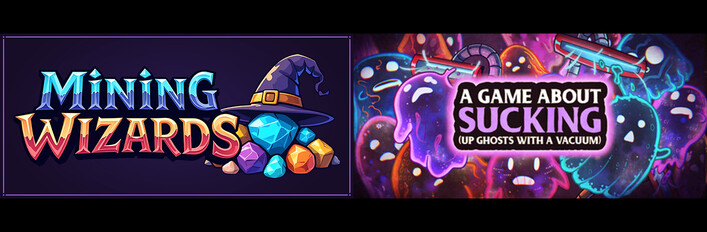 Mining Wizards X A game about sucking (up ghosts with a Vacuum)