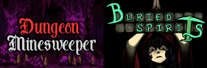 Minesweeping in the mines: Dungeon Minesweeper × Buried Spirits