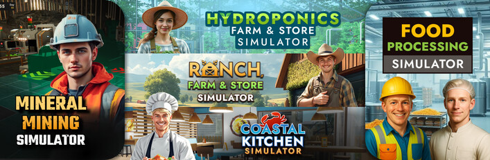 Mineral Mining x Food Processing x Ranch Farm x Hydroponics x Coastal Kitchen