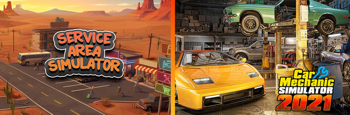 Service Area Simulator and Car Mechanic Simulator 2021