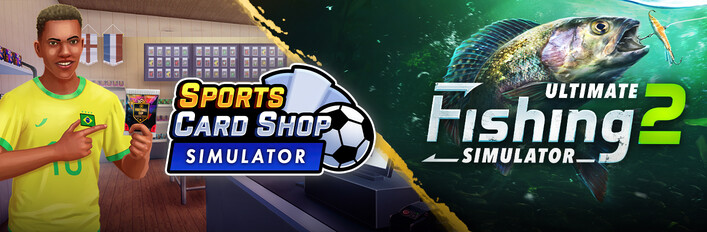 Sports Card Shop Simulator x Ultimate Fishing Simulator 2