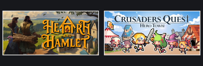 Hearth and Hamlet + Crusaders Quest : Hero Town