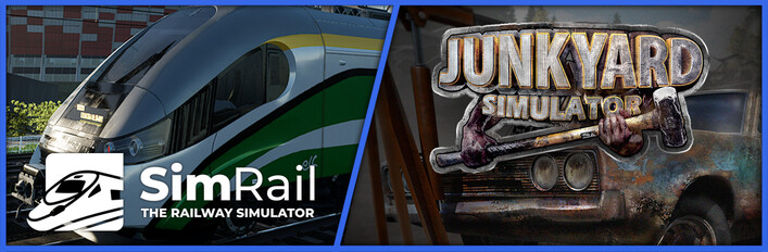 SimRail and Junkyard Simulator