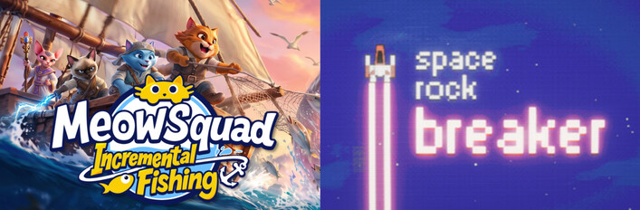 🐱Meow Squad: Incremental Fishing X Space Rock Breaker🪐