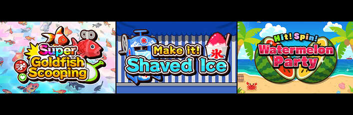 Super Goldfish Scooping + Make it! Shaved Ice + Hit! Spin! Watermelon Party Bundle