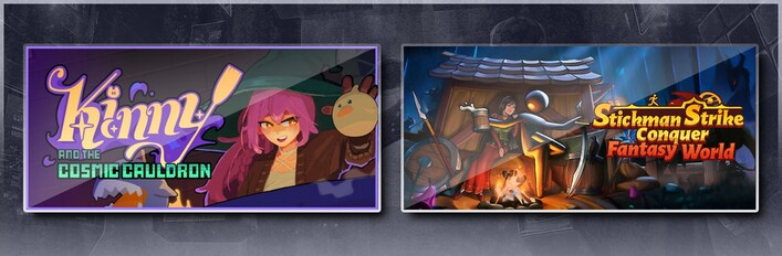 Kinny and the Cosmic Cauldron & Stickman Strikes: Conquer Fantasy World