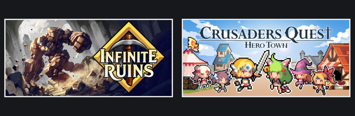 Infinite Ruins + Crusaders Quest : Hero Town
