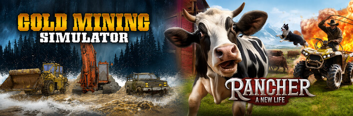 Rancher: A new life + Gold Minig Simulator