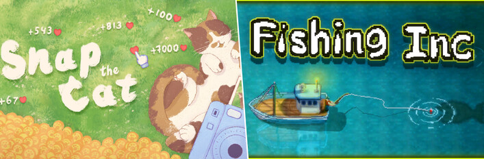 Snap the Cat + Fishing Inc