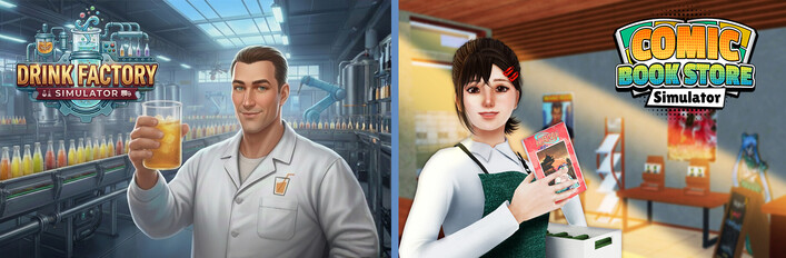 Drink Factory x Comic Book Store Simulator
