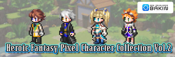 Heroic Fantasy Pixel Character Collection Vol.2