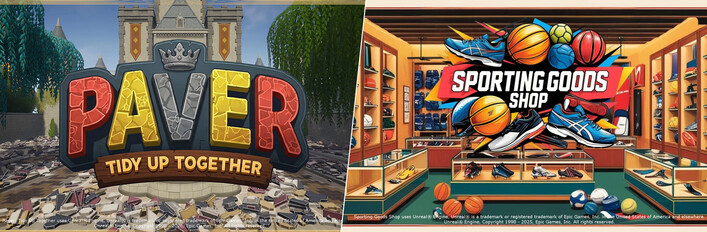 Paver Tidy Up Together - Sporting Goods Shop