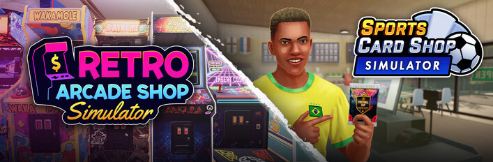 Retro Arcade Shop Simulator x Sports Card Shop