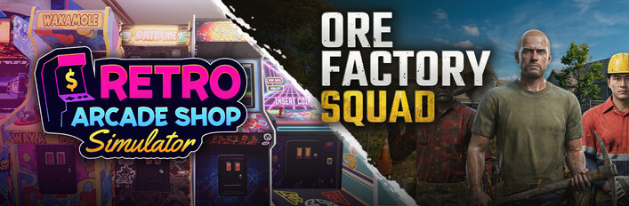 Retro Arcade Shop Simulator x Ore Factory Squad