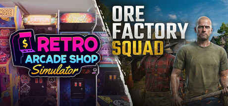 Retro Arcade Shop Simulator x Ore Factory Squad