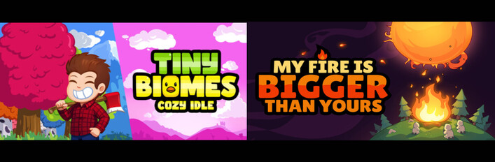 My Fire Is Bigger Than Yours x Tiny Biomes : Cozy Idle