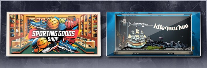 Sporting Goods Shop & Idlequarium