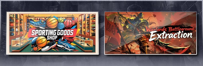 Sporting Goods Shop & Warlords Battleground: Extraction