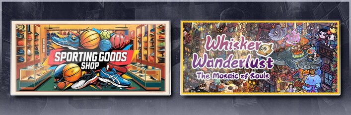 Sporting Goods Shop & Whisker Wanderlust: The Mosaic of Souls
