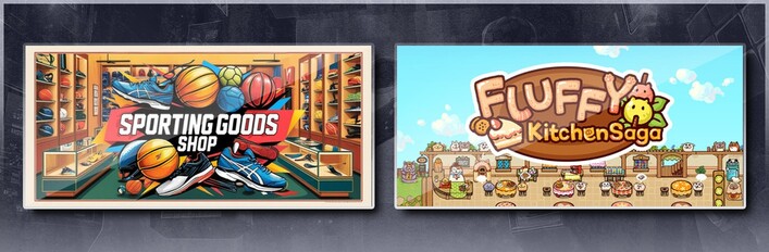 Sporting Goods Shop & Fluffy Kitchen Saga