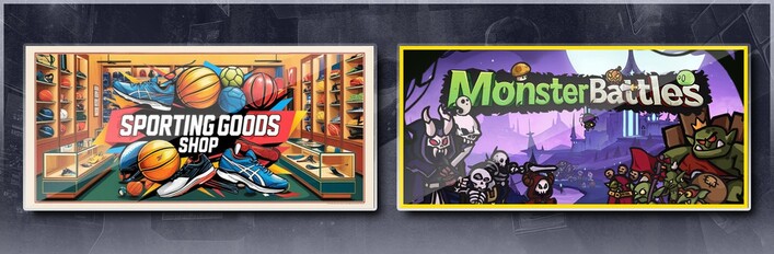 Sporting Goods Shop & Monster Battles