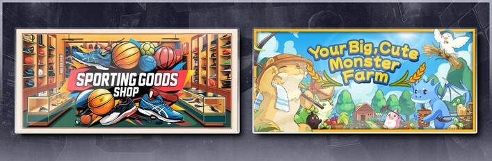 Sporting Goods Shop & Your Big, Cute Monster Farm