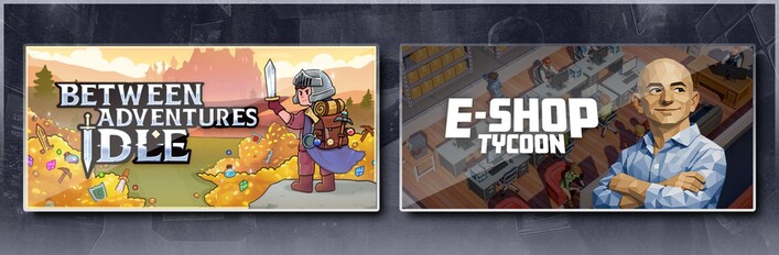 Between Adventures IDLE & E-Shop Tycoon