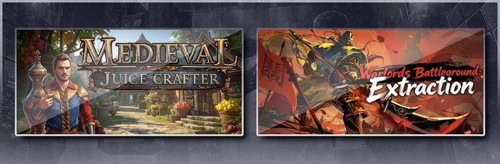 Medieval Juice Crafter & Warlords Battleground: Extraction