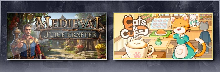 Medieval Juice Crafter & Cats & Cups