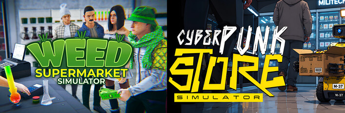 Weed Supermarket Simulator x Cyberpunk Store Simulator