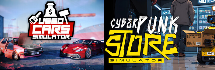 Used Cars Simulator and Cyberpunk Store Simulator