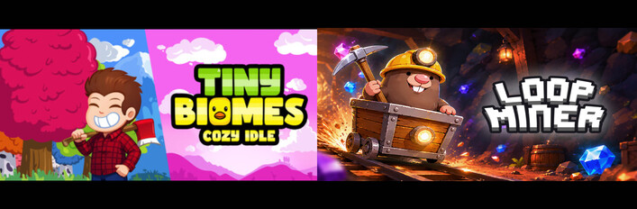 Loop Miner x Tiny Biomes: Cozy Idle 