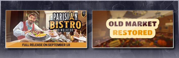 Parisian Bistro Simulator & Old Market Restored